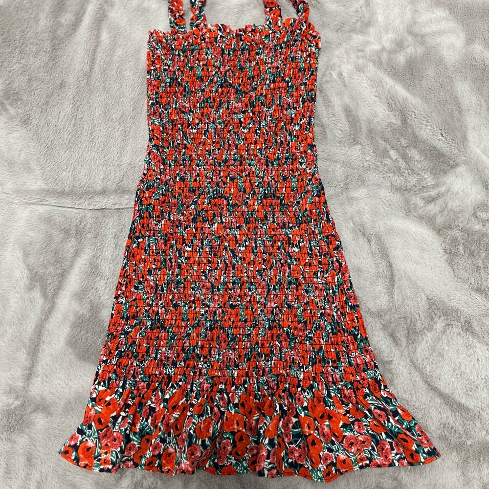 Brave Soul Red Floral Mini Dress